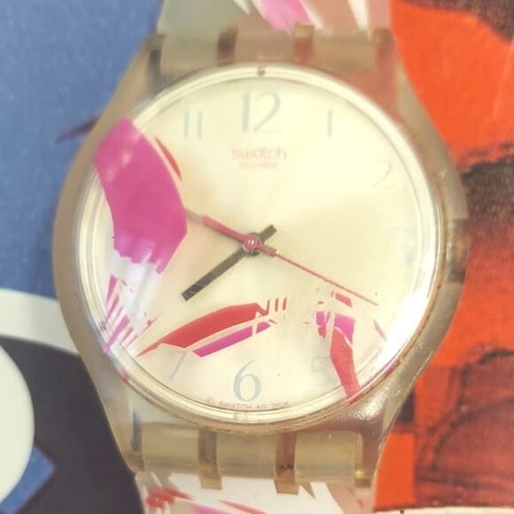 Swatch Watch EXOTIC CURVES SUJK142 2009 Jelly In Jelly swiss made Quartz - Picture 4 of 10